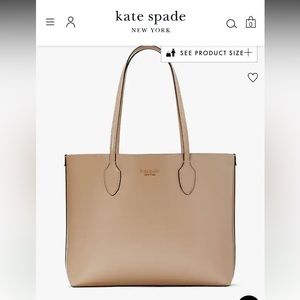 Simple tan Kate Spade tote